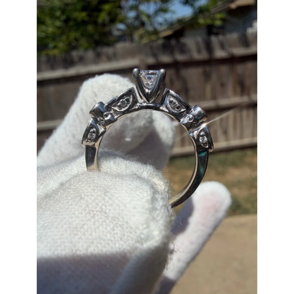 James Allen 0.31ct GIA Diamond 14K White Gold Ring Size 6